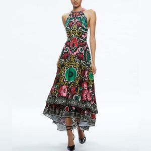 Floral Halter Maxi Dress